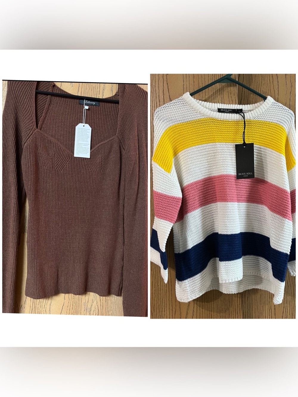 Womens (NEW WITH TAGS) Small/XS Long Sleeve/Sweater Bundle (2 tops)
